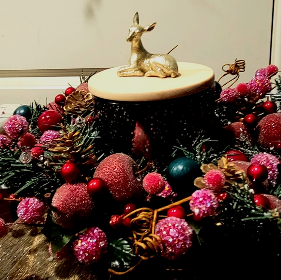 Host Pick Winter Christmas Woodsy Centerpiece Candle Deer Wedding Anniversary - Picture 4 of 7